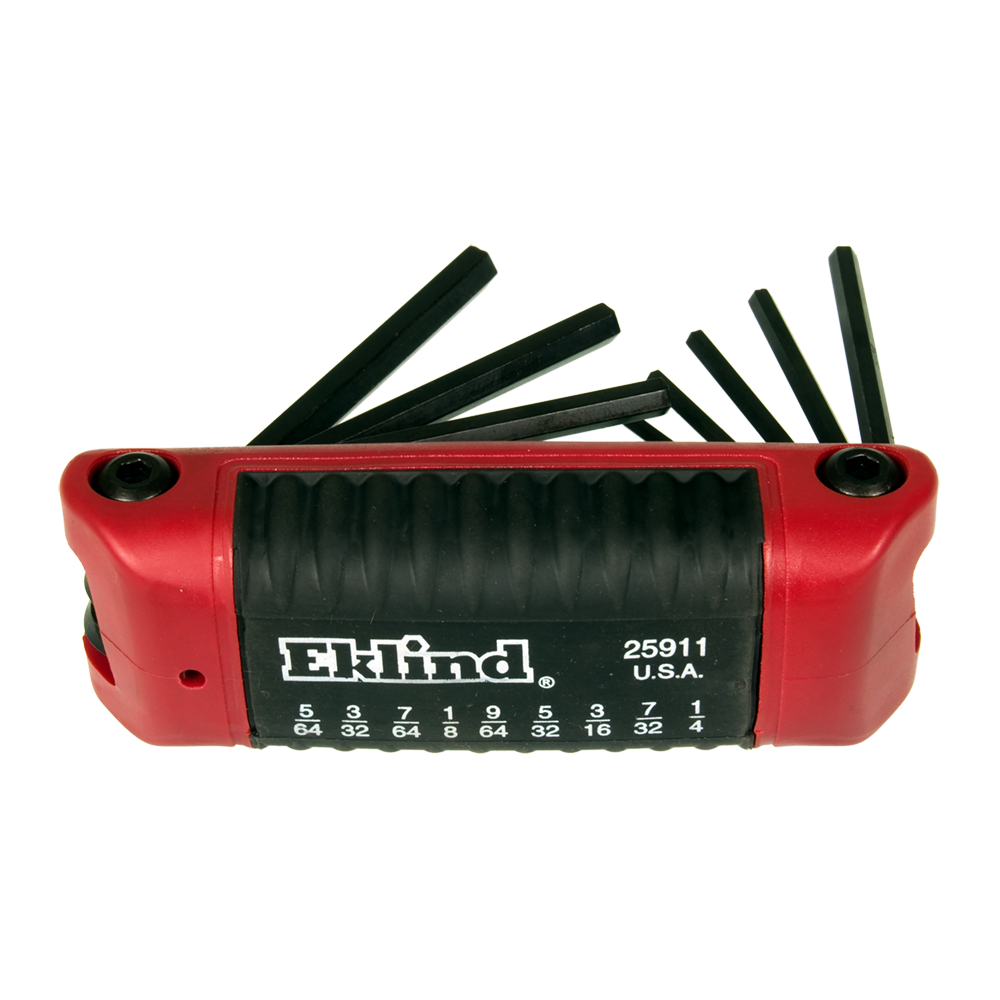 EKLIND ErgoFold Hex Key Set (5/64" 1/4") 9pc ToolWare Sales Ltd