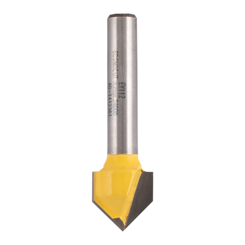 Pvc Groove Bit ECONOCUT 90° Vee Groove Bit - 2 Flute - Carbide Tipped (12.7mm x 12.7mm ...