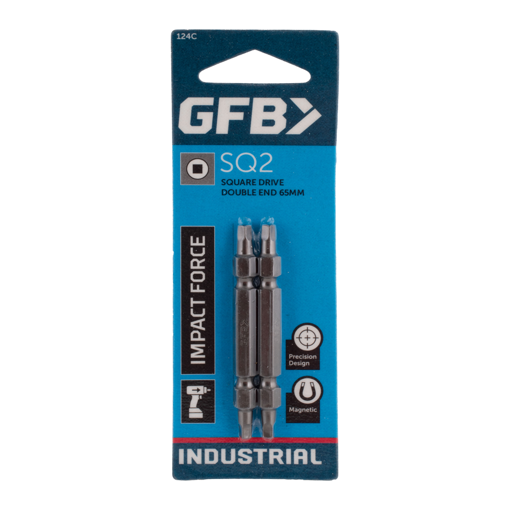 Gfb GFB Square Double Ended Driver Bit (SQ1 & SQ2 x 45mm) - 2 Pack ...